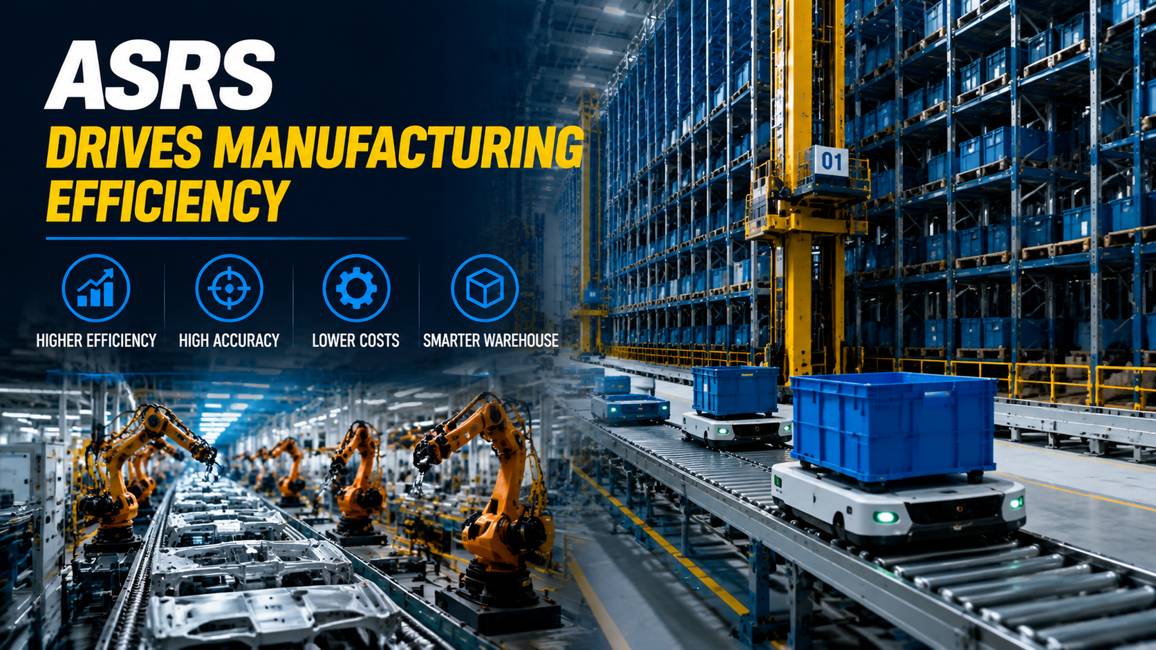 How ASRS Warehouse Systems Improve Manufacturing Efficiency in Automotive and Electronics Factories