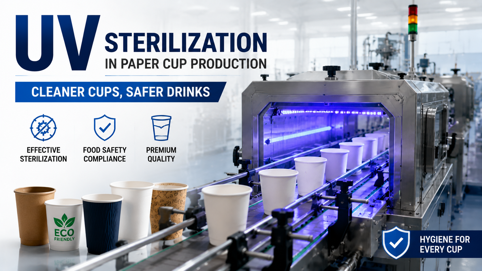 UV Sterilization in Paper Cup Production: Why Hygiene Matters in Food Packaging