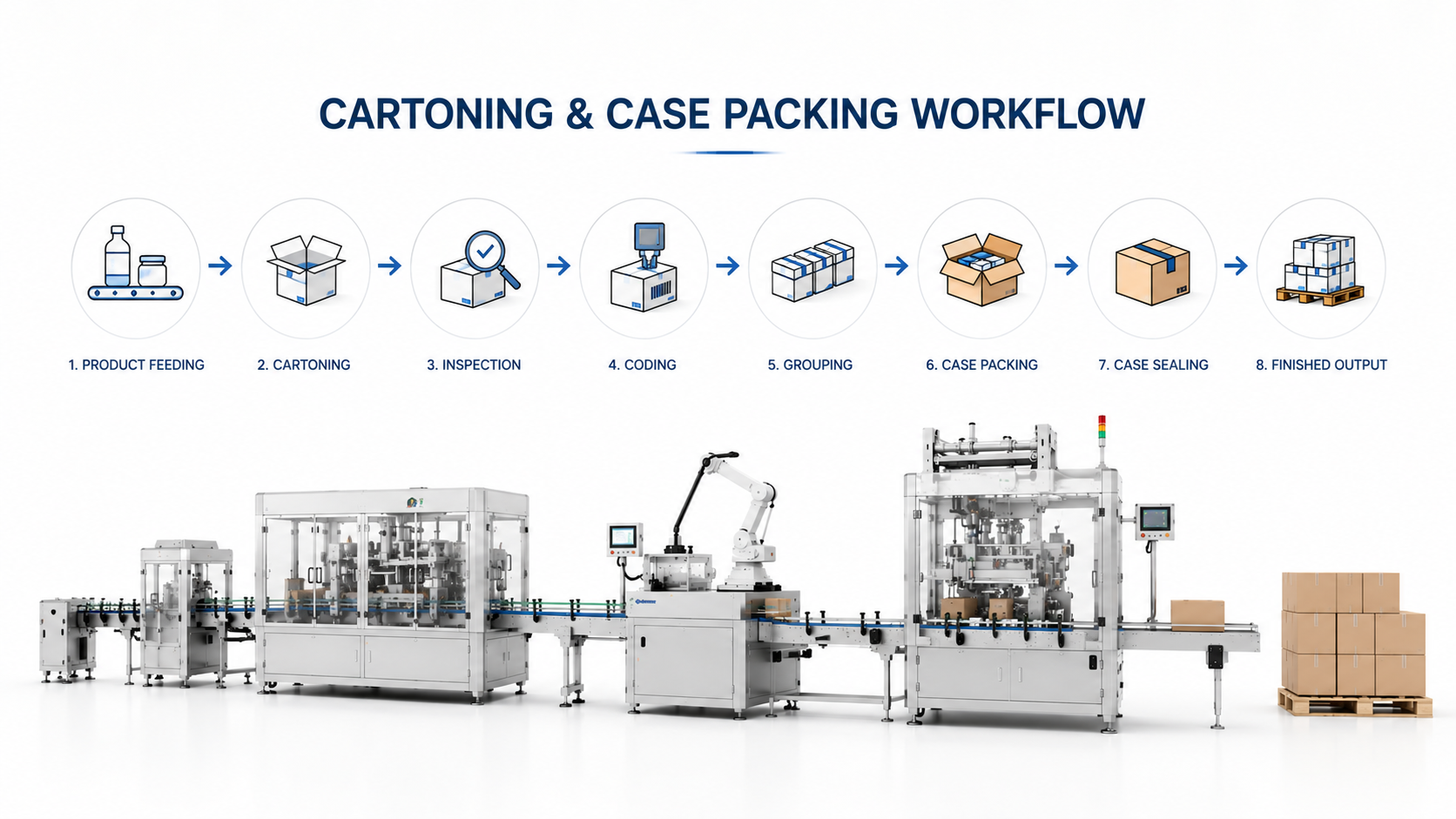 Complete Cartoning and Case Packing Workflow Explained Step by Step