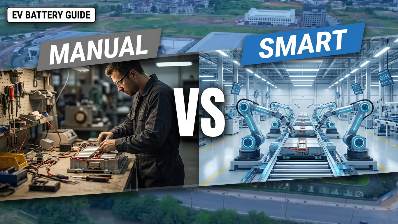 Battery Manufacturing Automation: Manual Production vs Smart Battery Factory | Which Model Creates Better ROI?