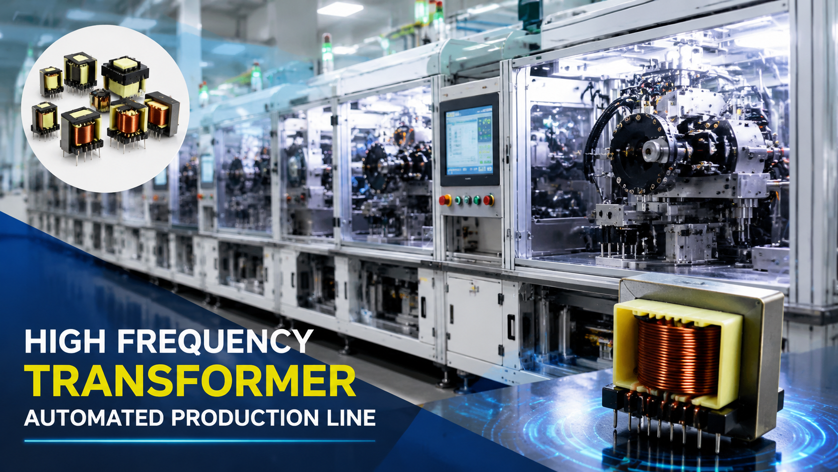 High Frequency Transformer Automated Production Line | Multi-Axis Smart Manufacturing Solution