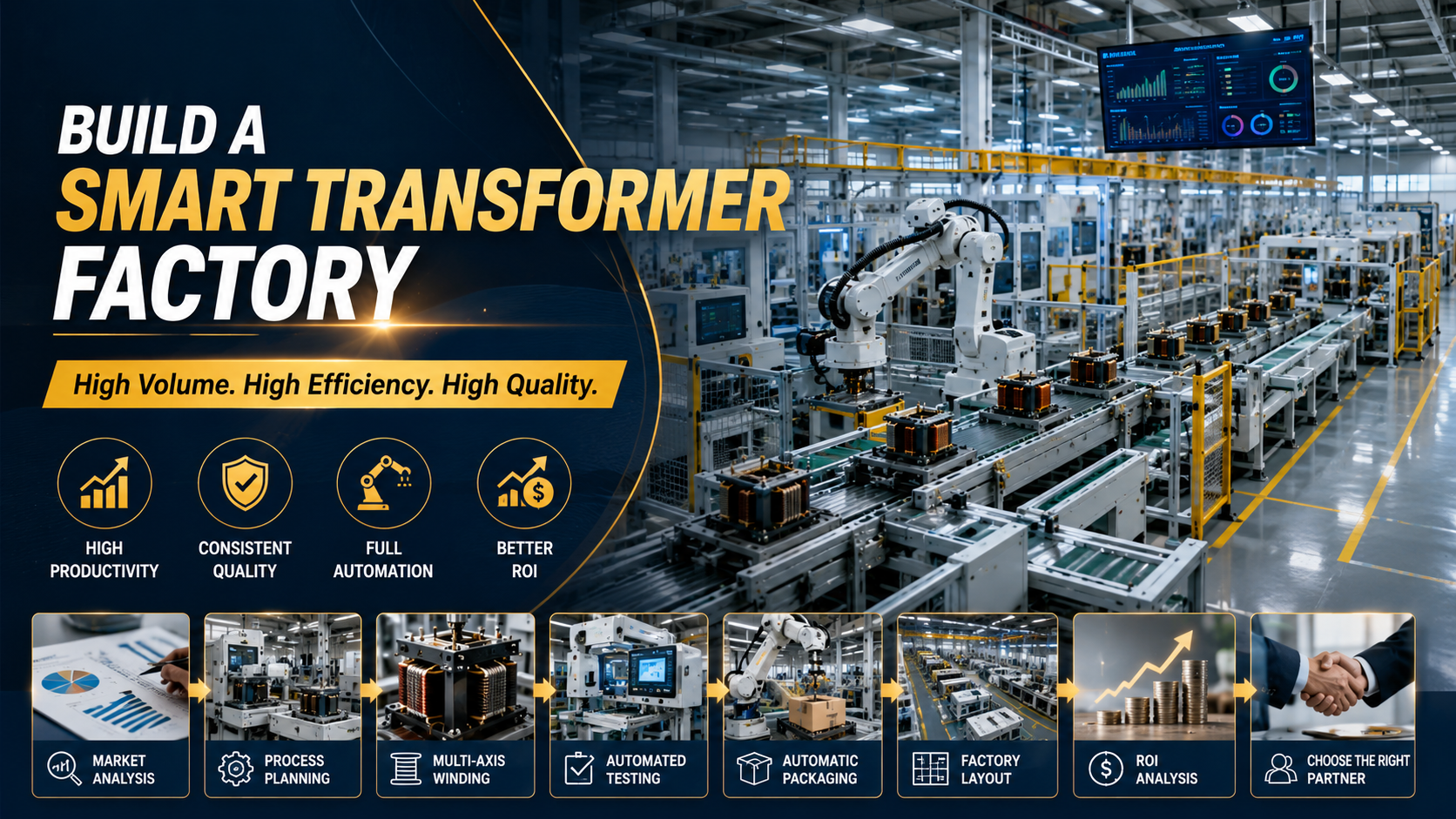 How to Build an Automated High Frequency Transformer Factory for High-Volume Production