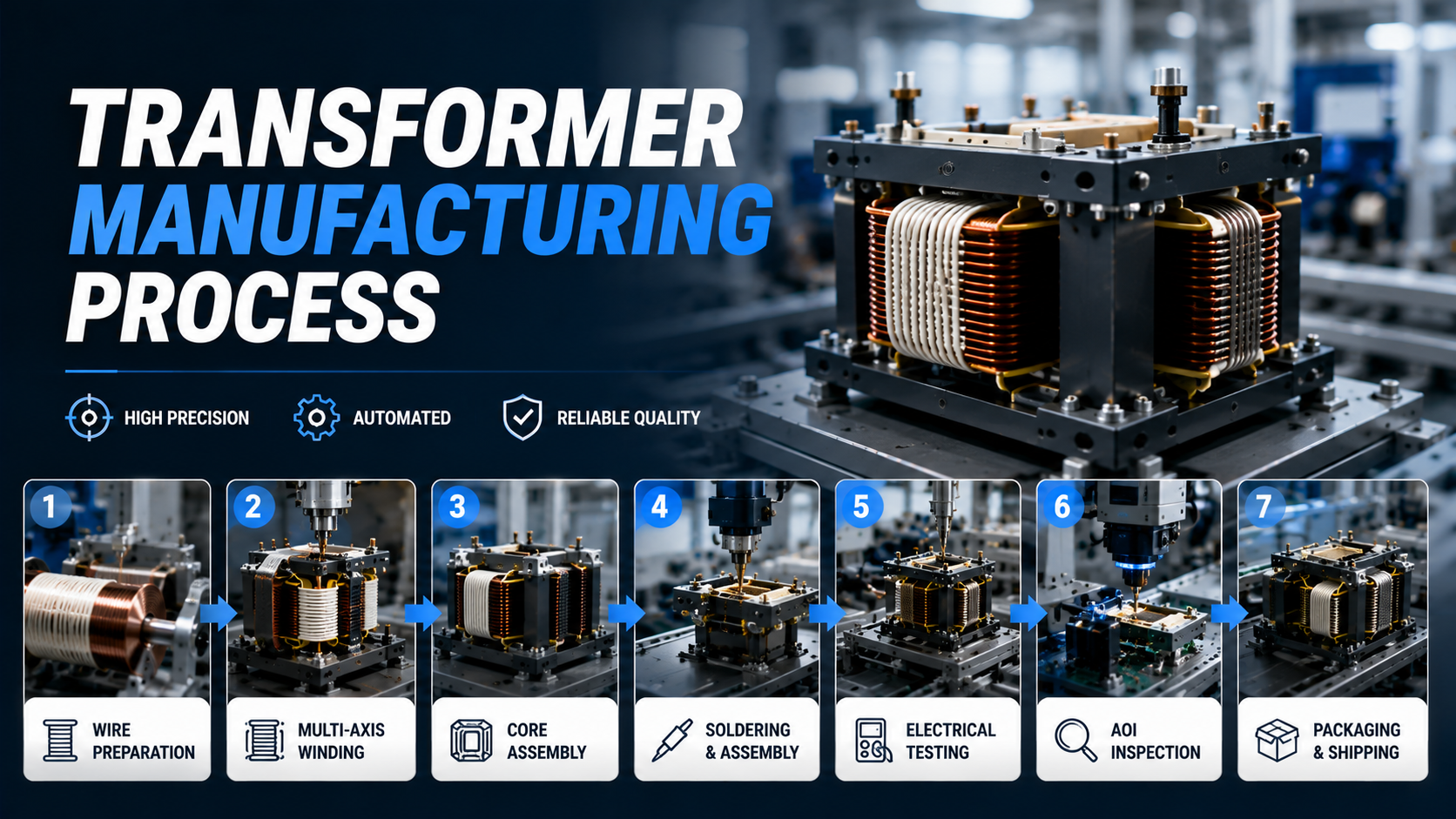 Complete High Frequency Transformer Manufacturing Process Explained
