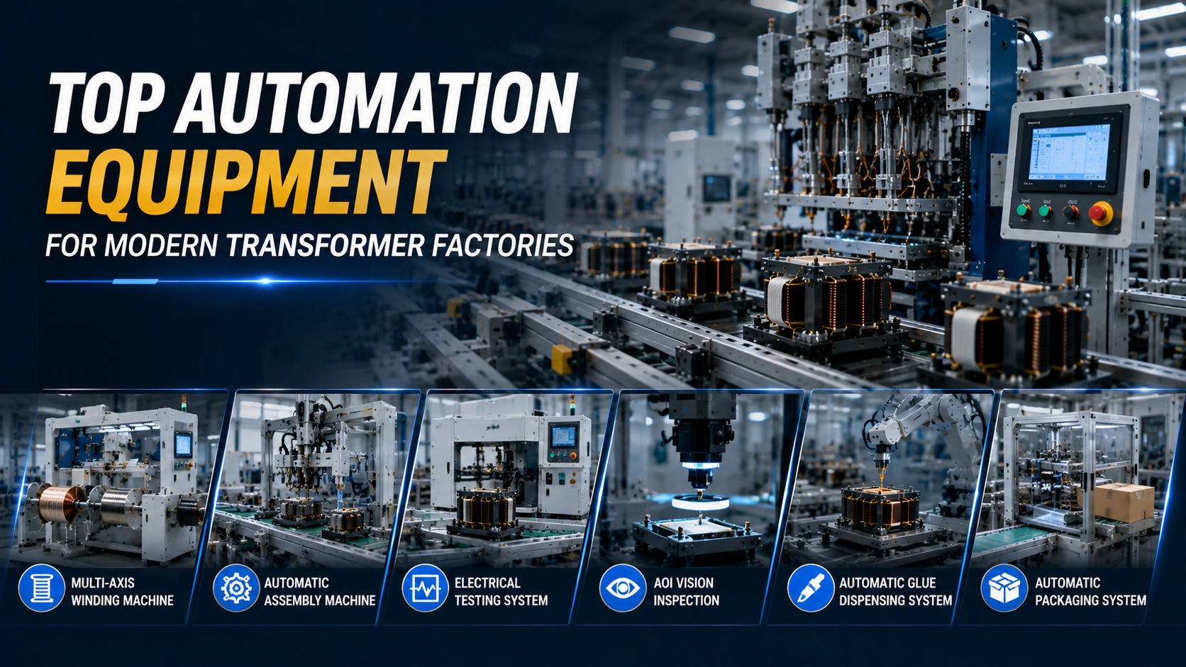 Top Automation Equipment Used in Modern Transformer Factories