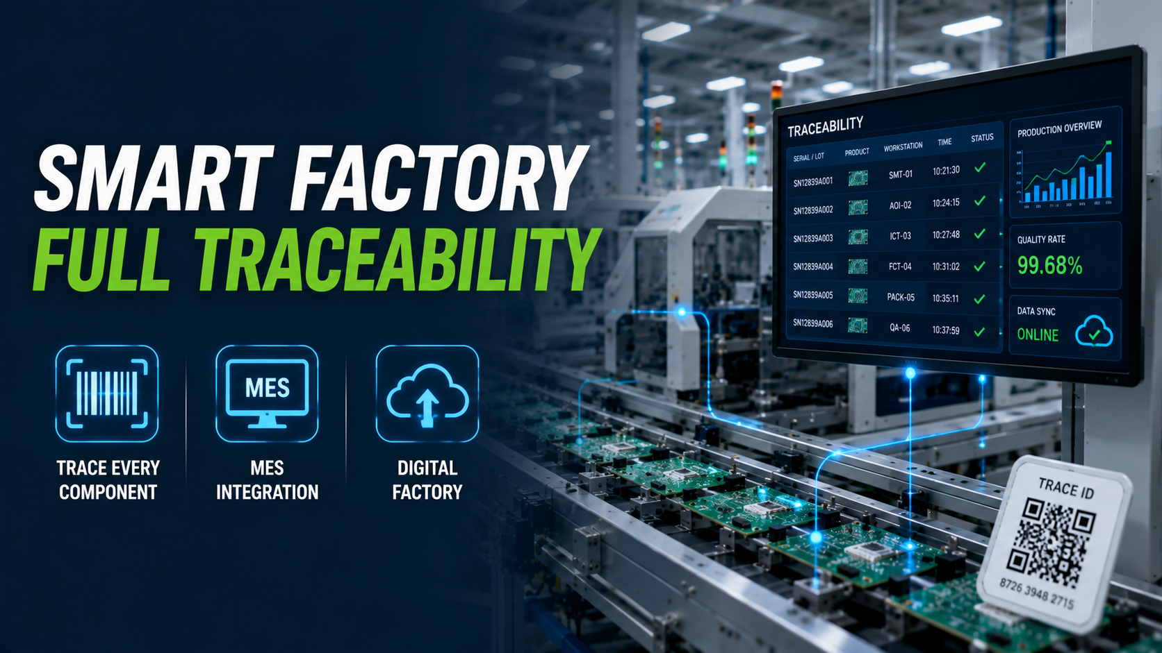 How Smart Factories Improve Traceability in Electronic Component Manufacturing