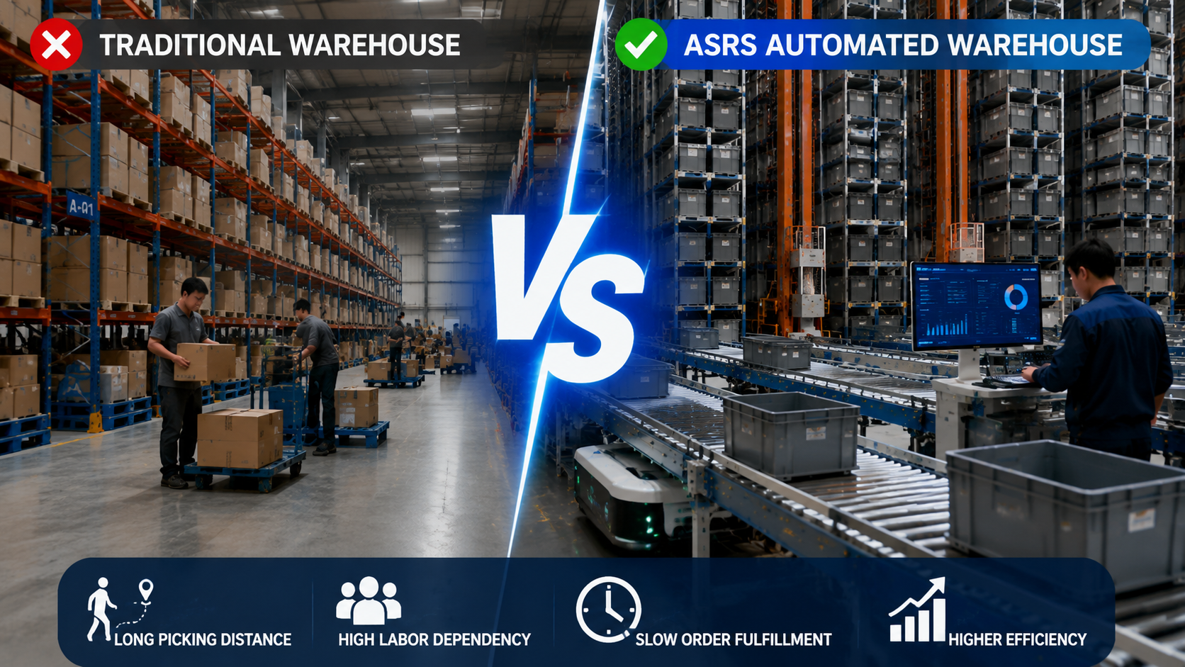 Mini Load ASRS vs Traditional Warehouse: Why High SKU Warehouses Are Moving Toward Automation