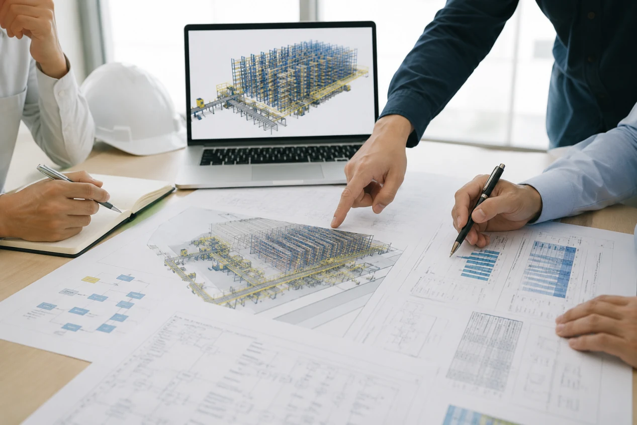 Automation project planning and warehouse layout review